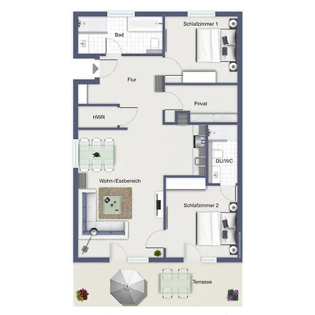 شقة Haus Am Wald *